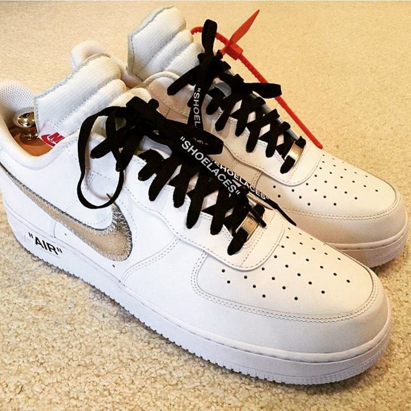 off white nike air force one low