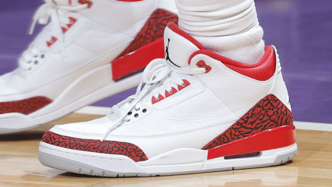 Chris Paul Air Jordan 3 Red Cement Sole Collector