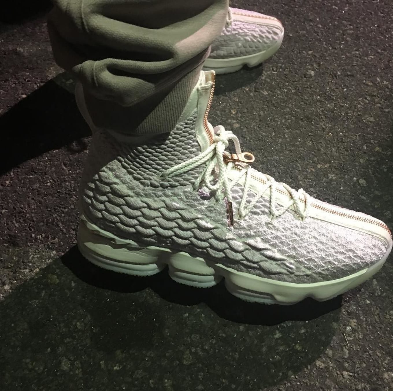 lebron 15s grey