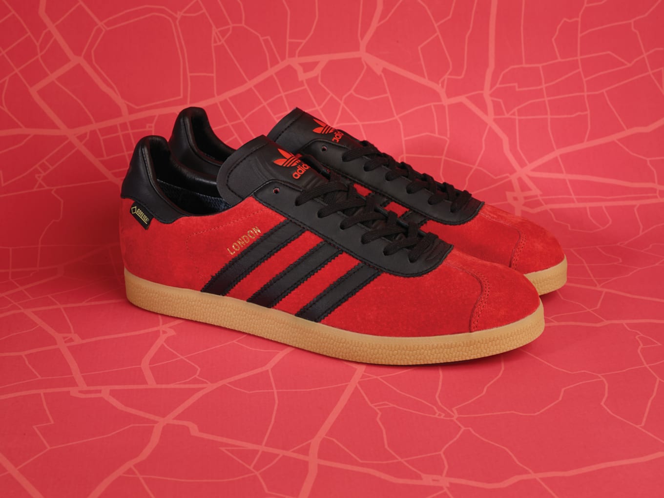 gazelle red and black online