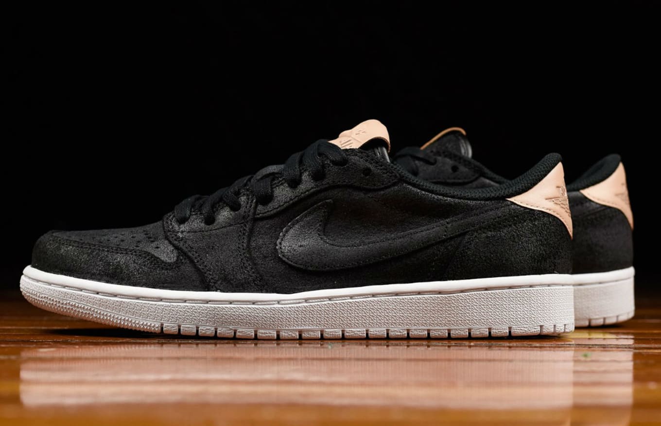 black vachetta jordan 1 low