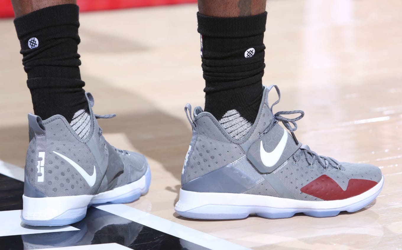 lebron james shoes grey