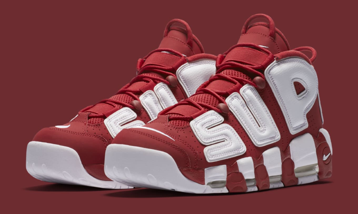 supreme x nike air more uptempo sneakers