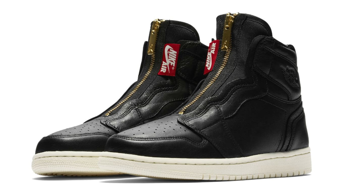 black high top jordans womens