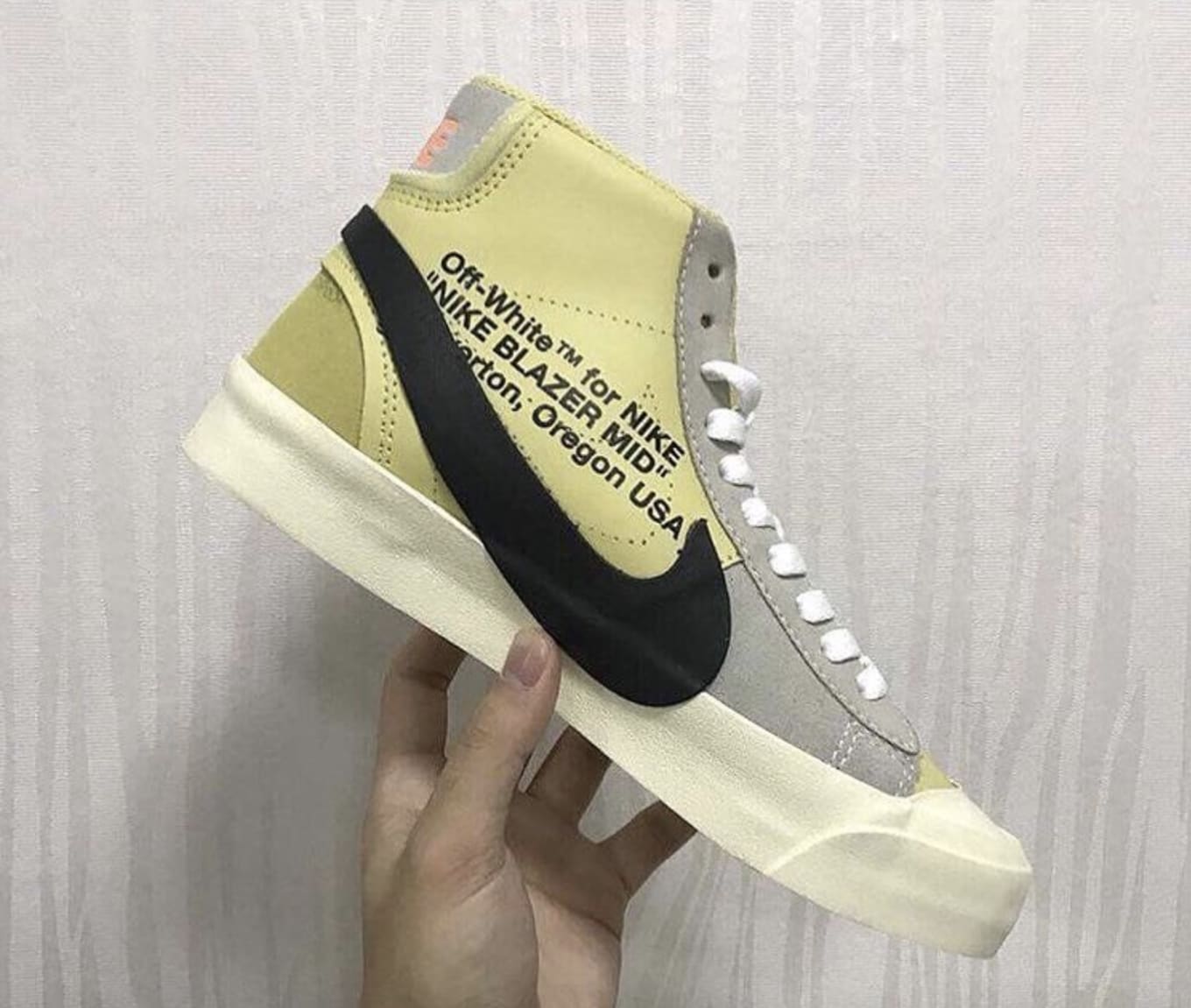 blazer mid x off white orange