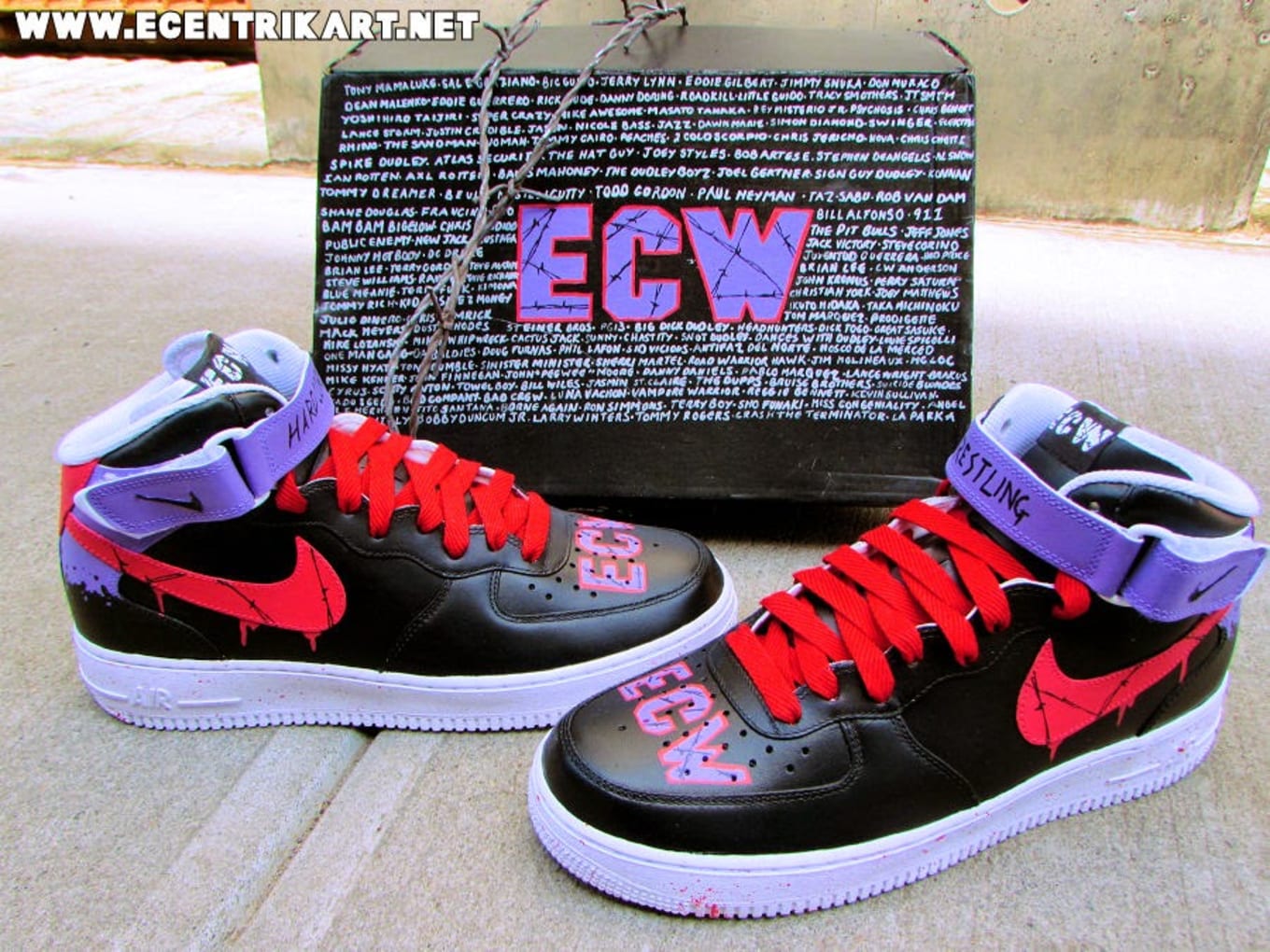 wwe custom shoes