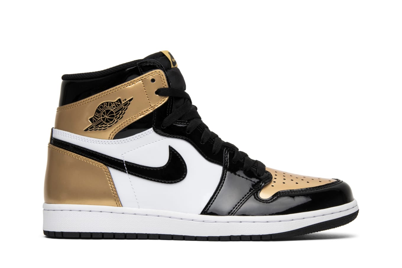 Gold michael jordan shoes