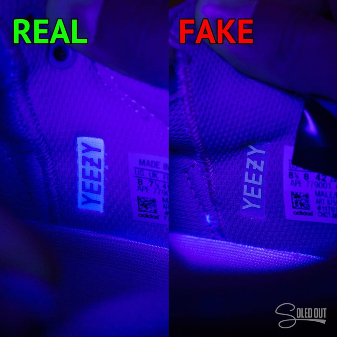 yeezy light test