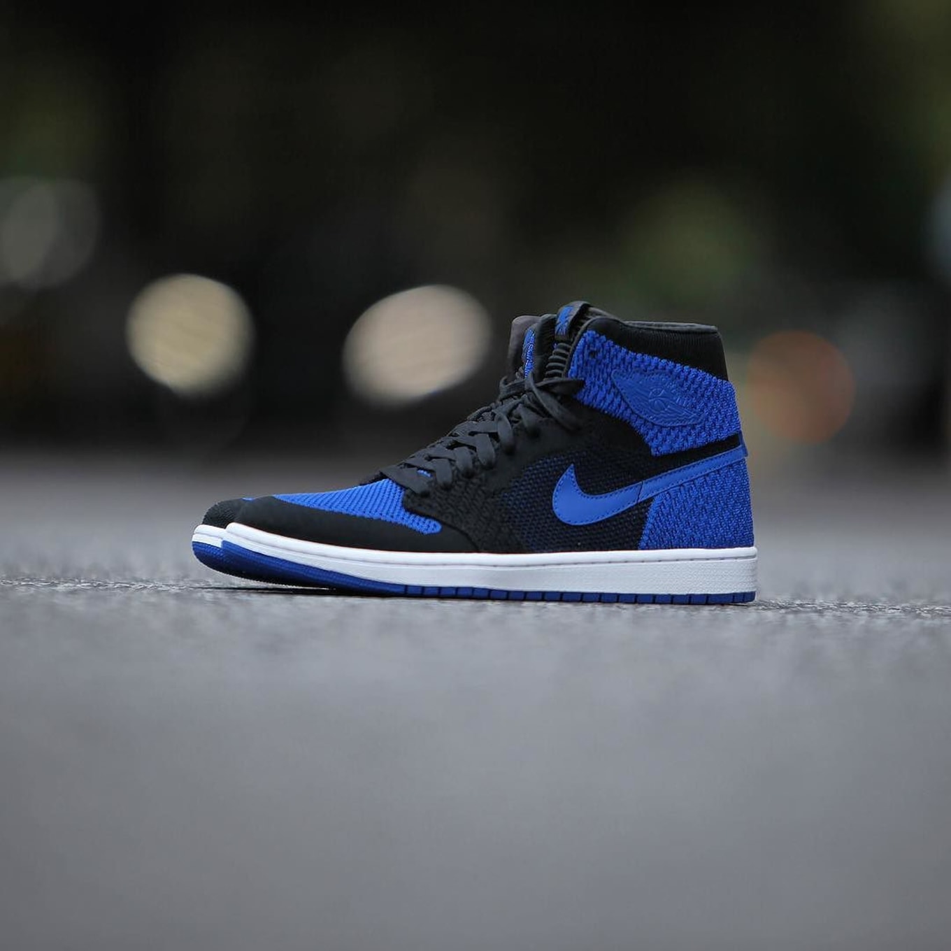 air jordan 1 flyknit blue