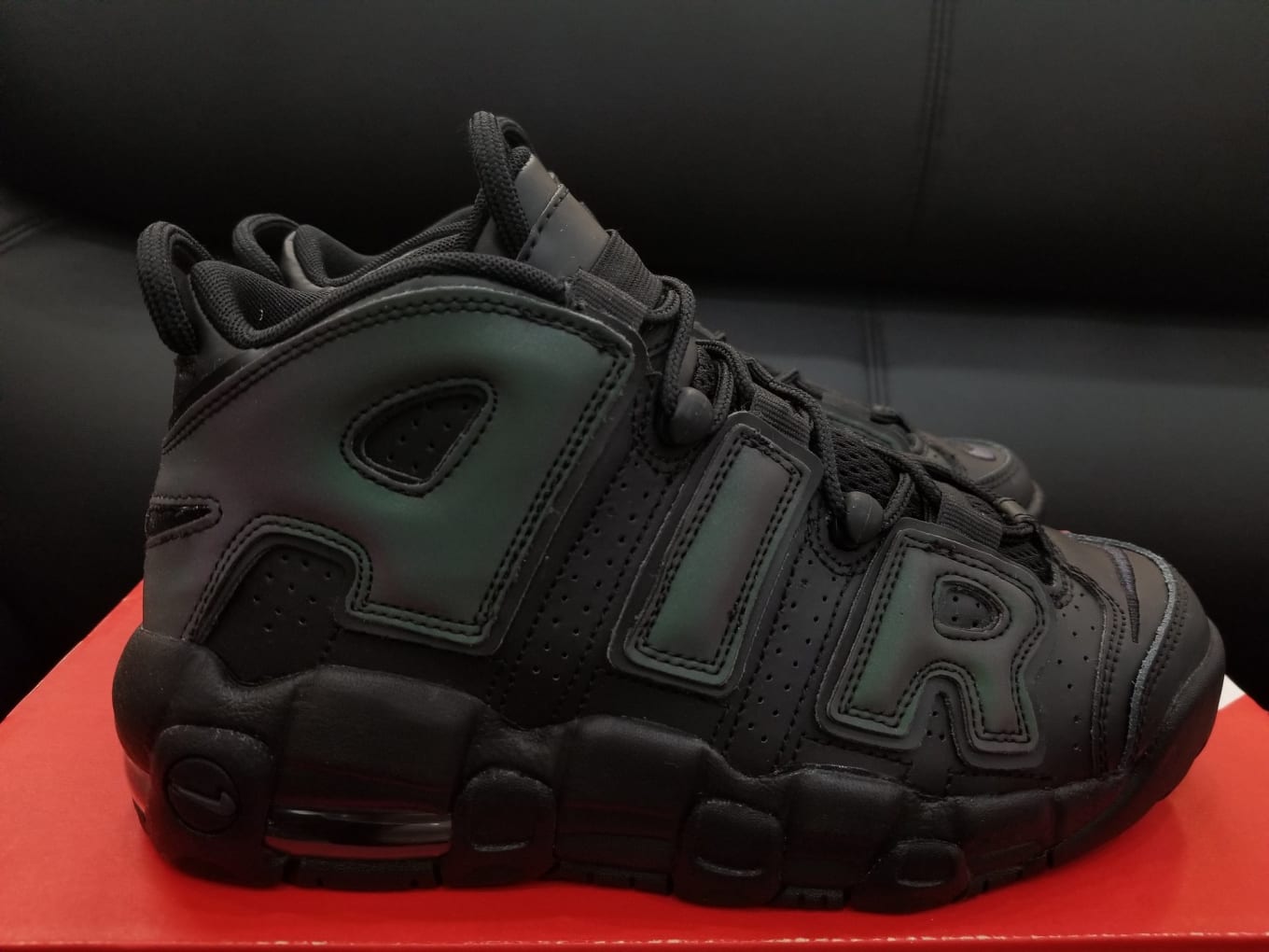 nike air uptempo reflective