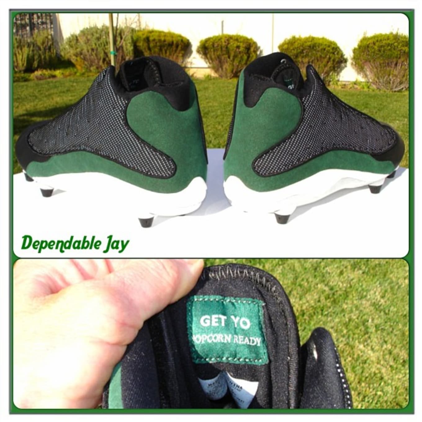 jordan football cleats green