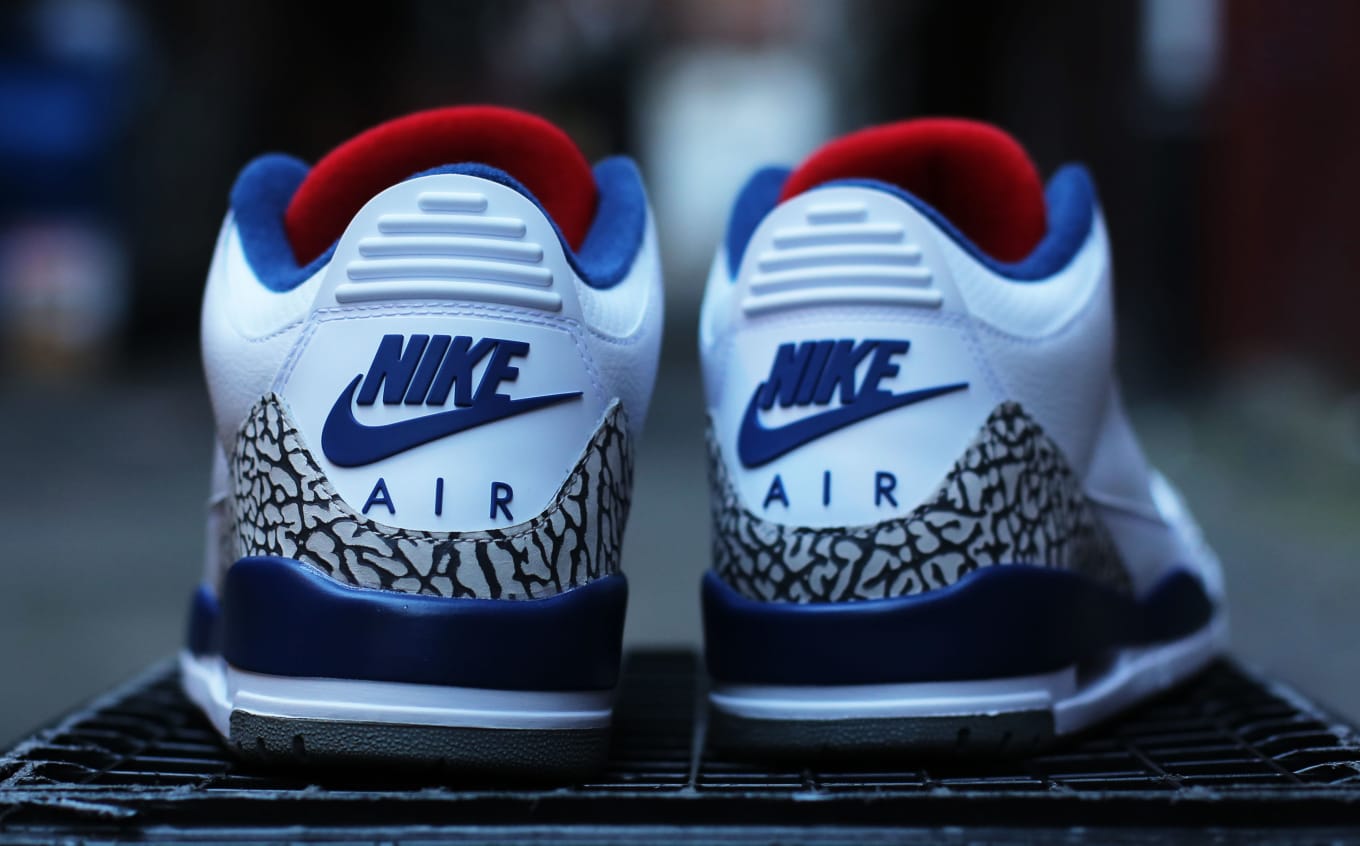 red and blue jordan 3