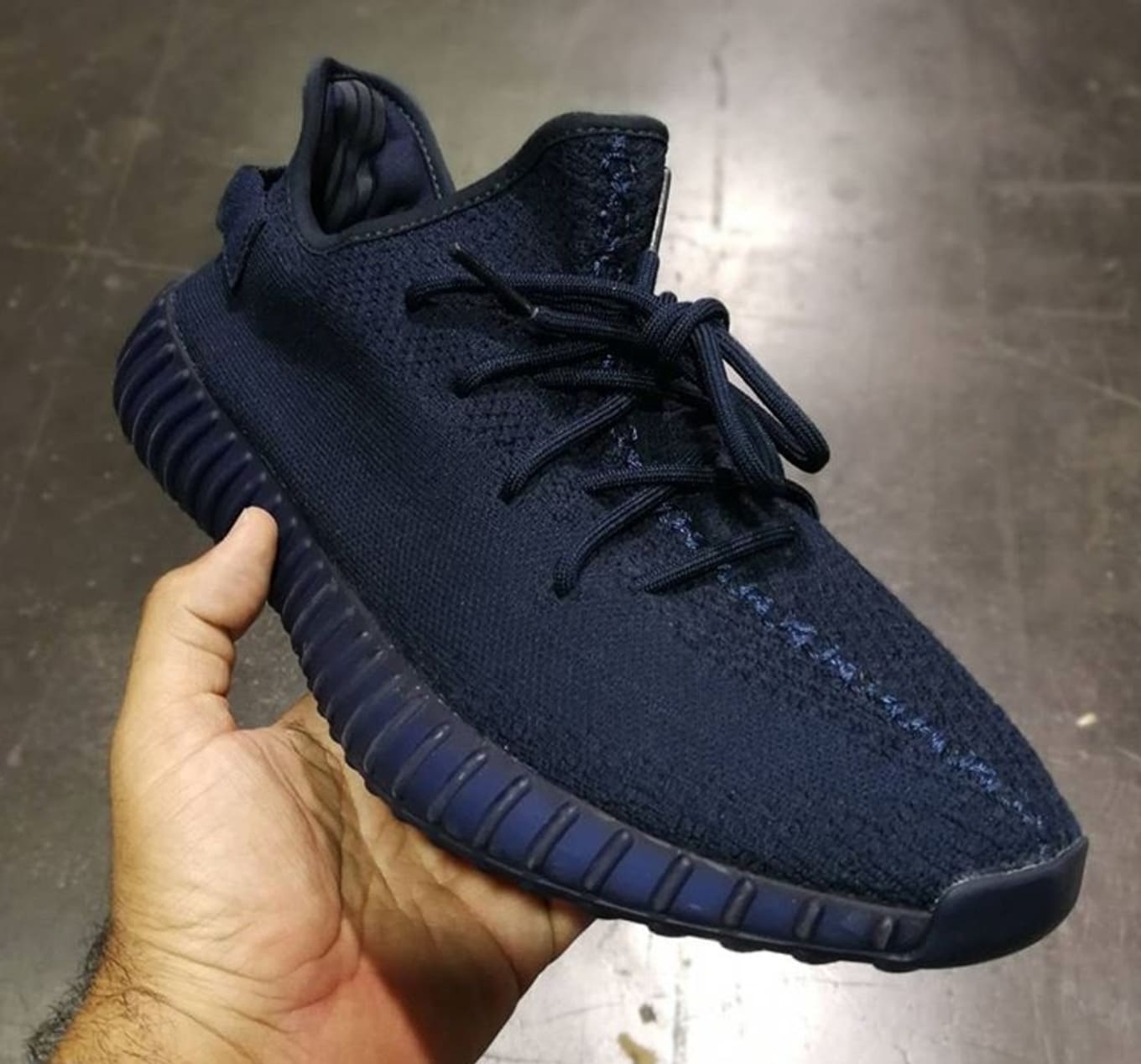 yeezy black and blue