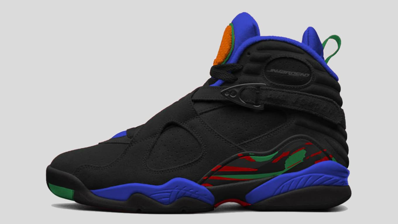 jordan 8 black and orange