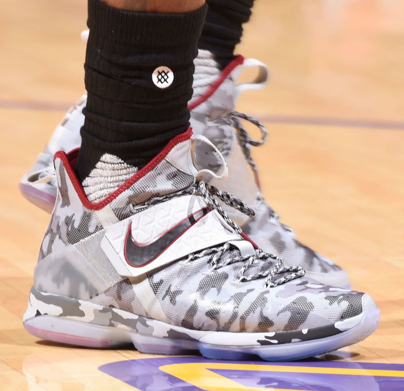 LeBron James Nike LeBron 14 White Camo 