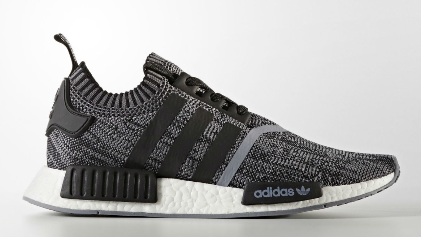 nike nmd black and white