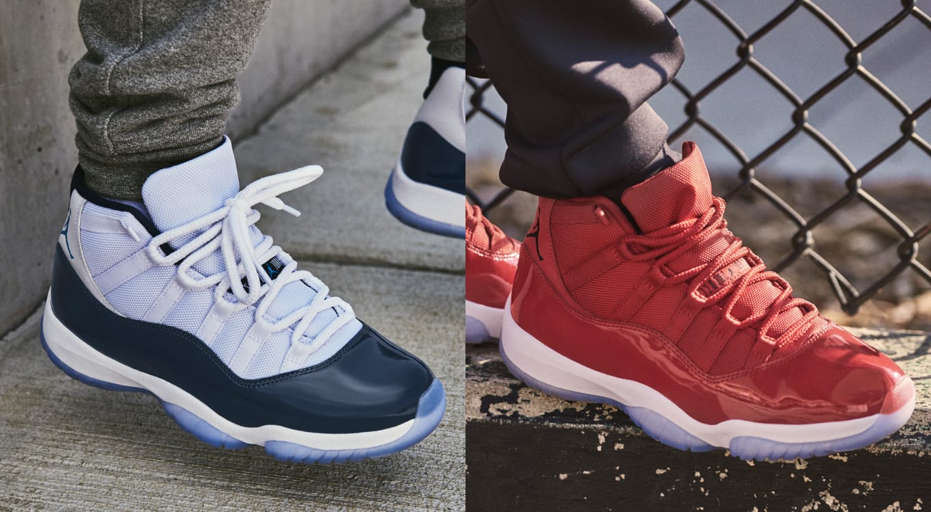 air jordan 11 win like 82 on feet