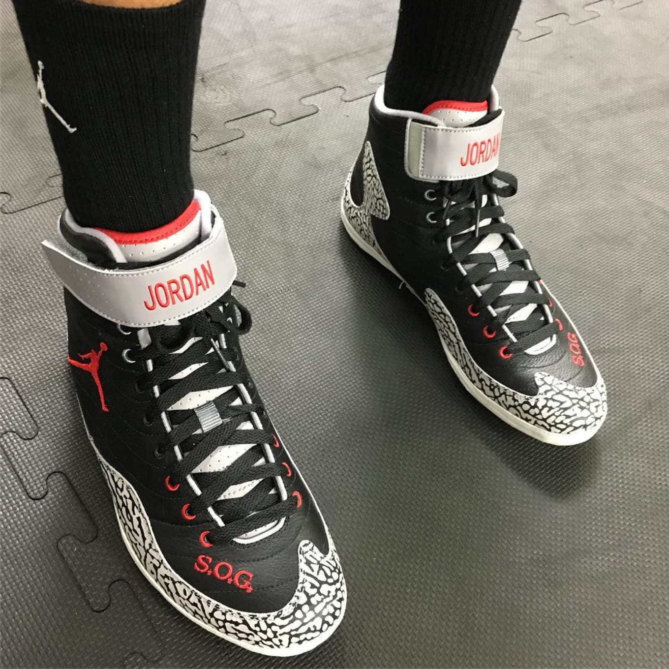 Andre Ward Air Jordan 3 Black Cement 