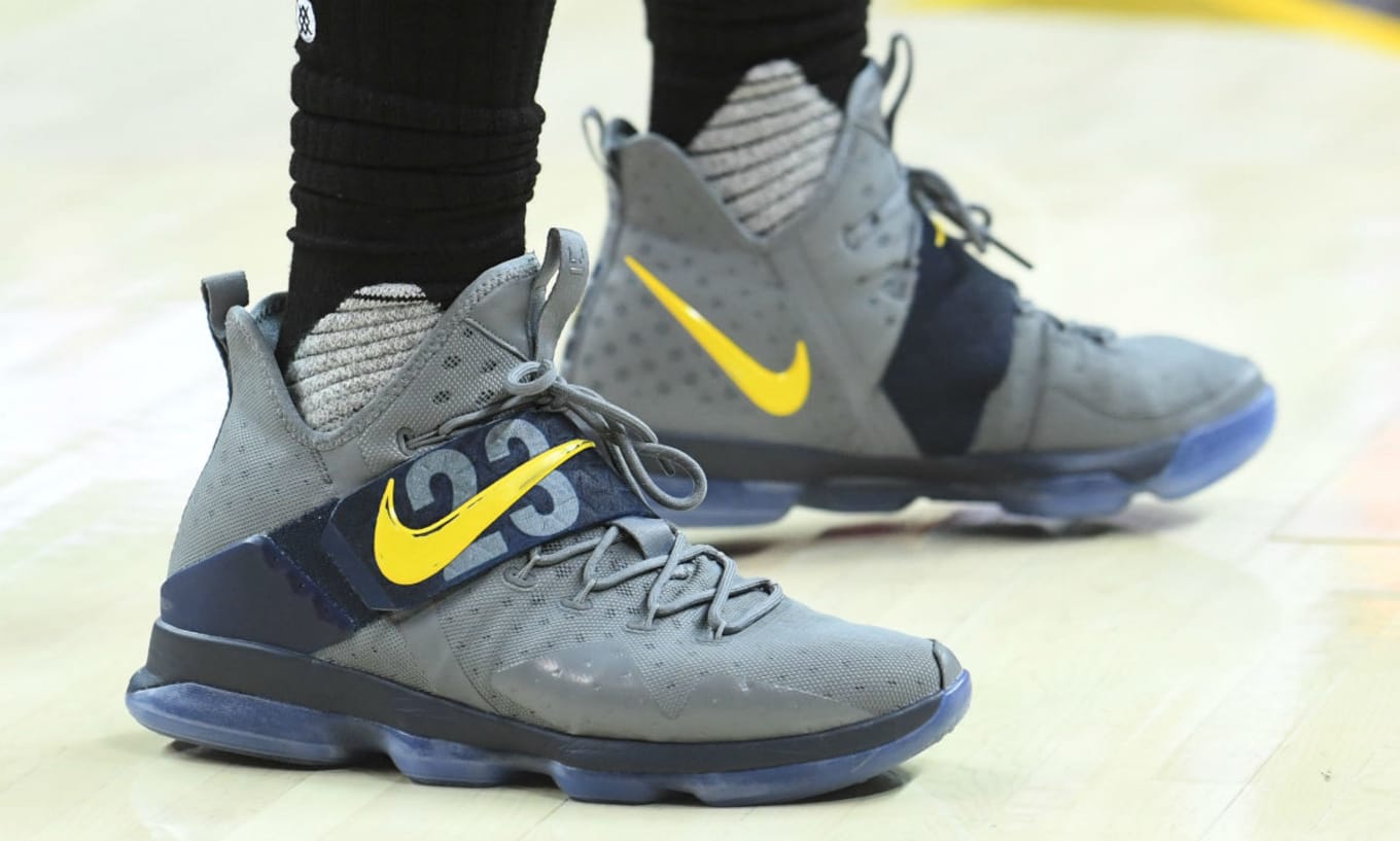 lebron 14 grey and blue