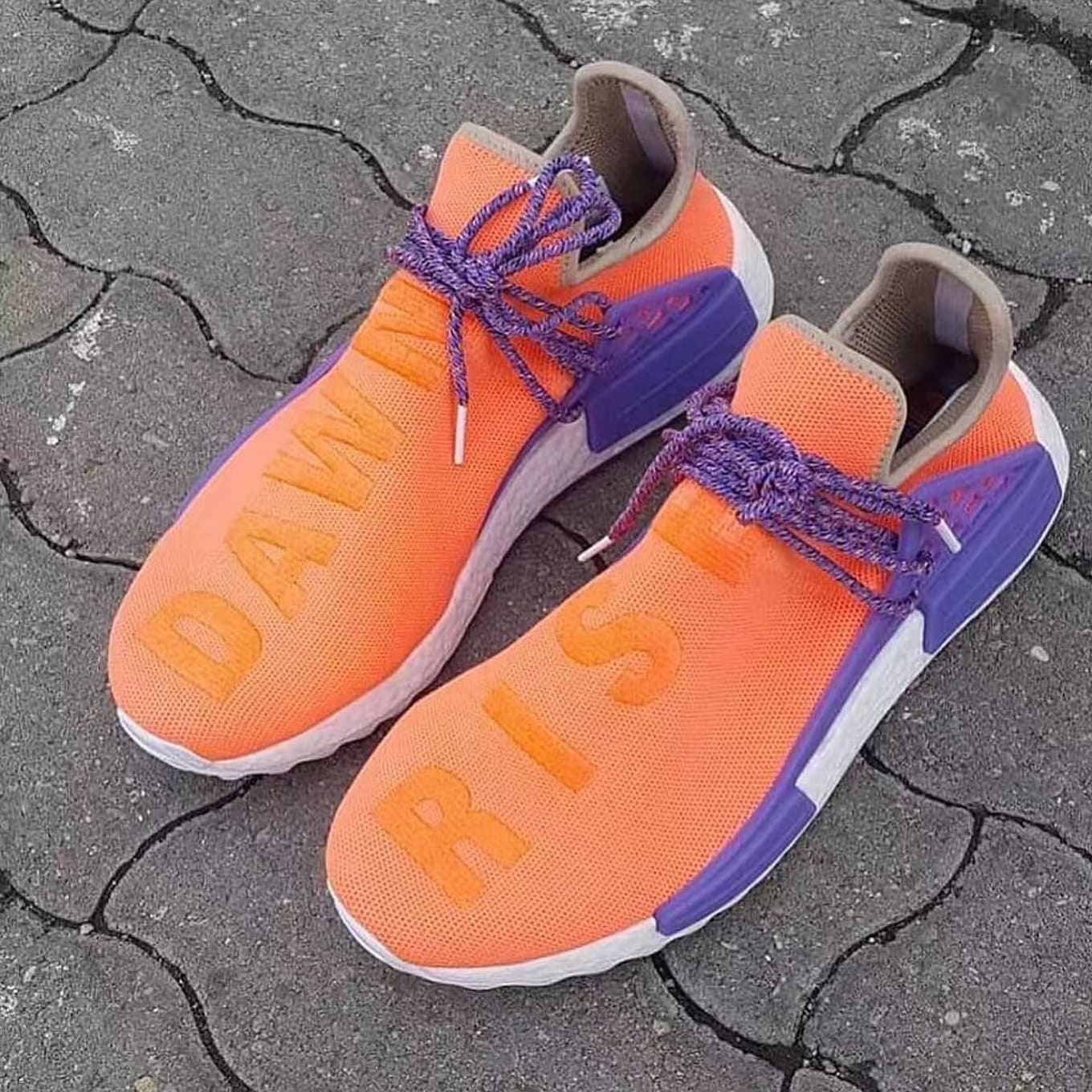 orange and purple adidas