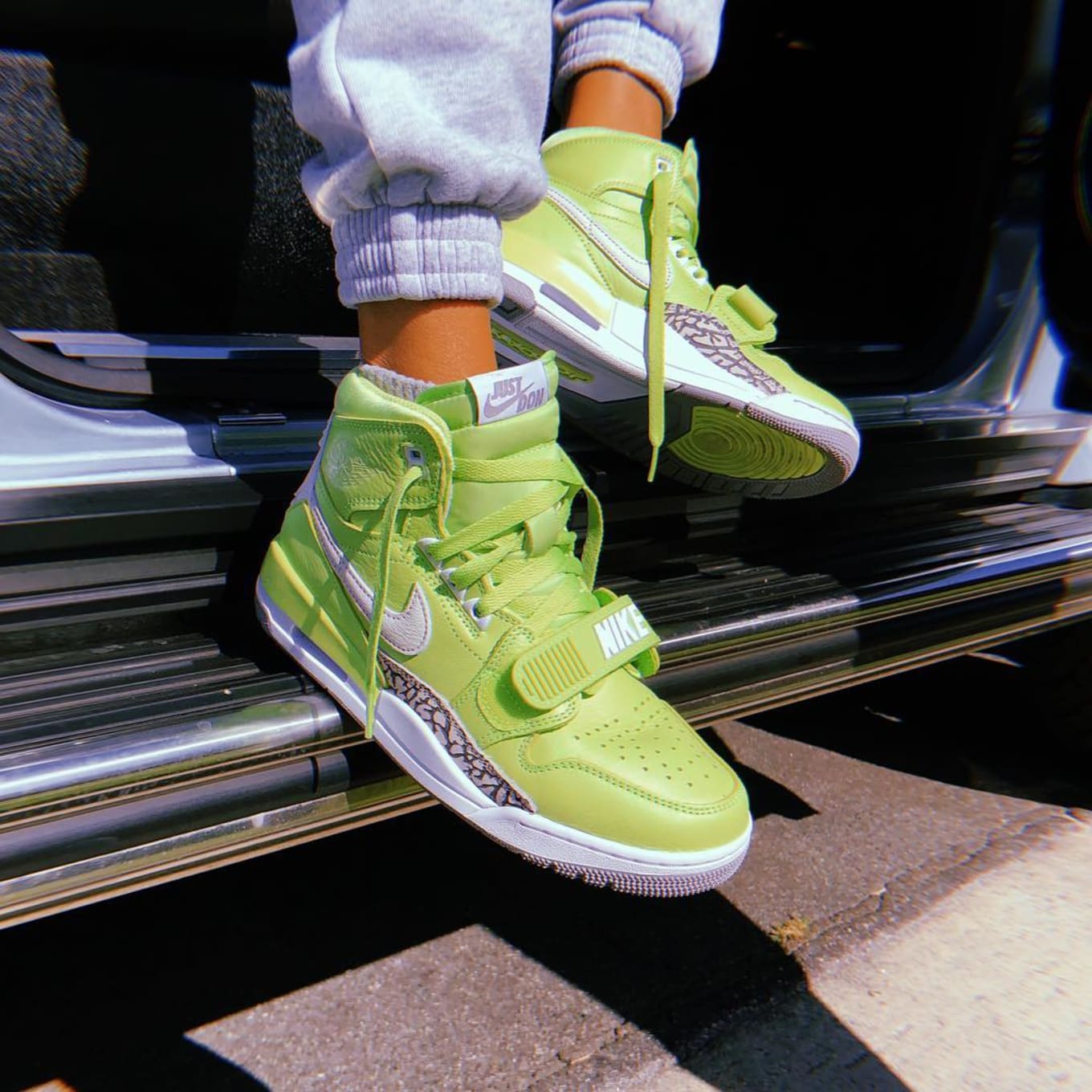 kids green jordans