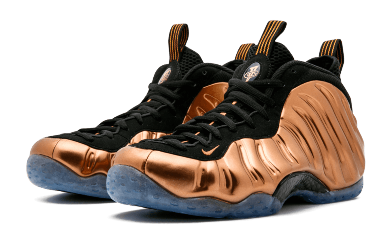 foamposite copper on feet