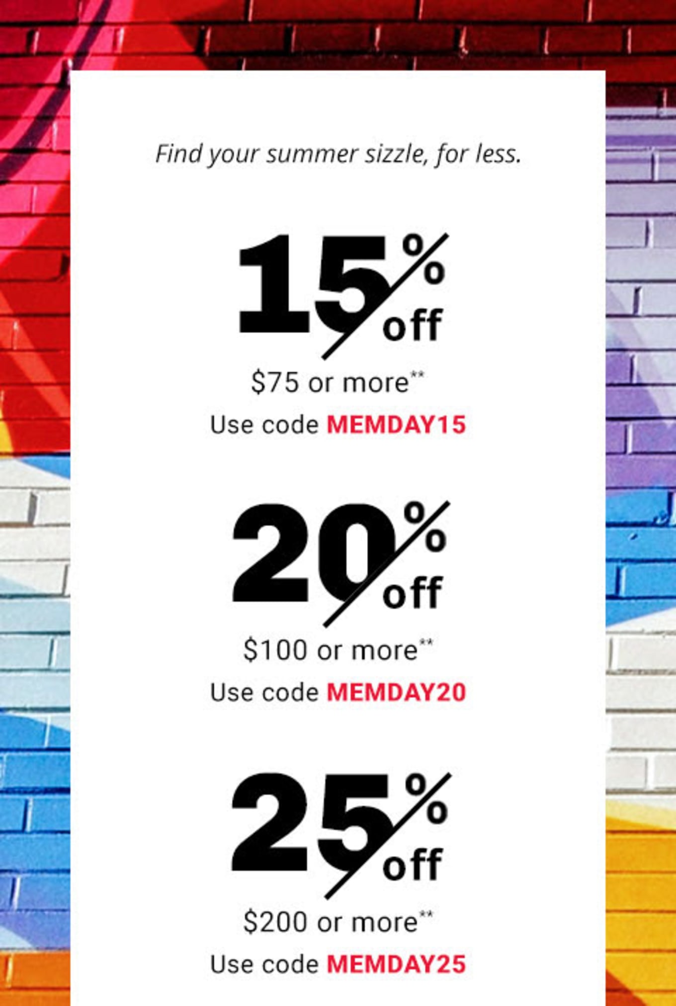 Memorial day shoe sale 2019 clearance