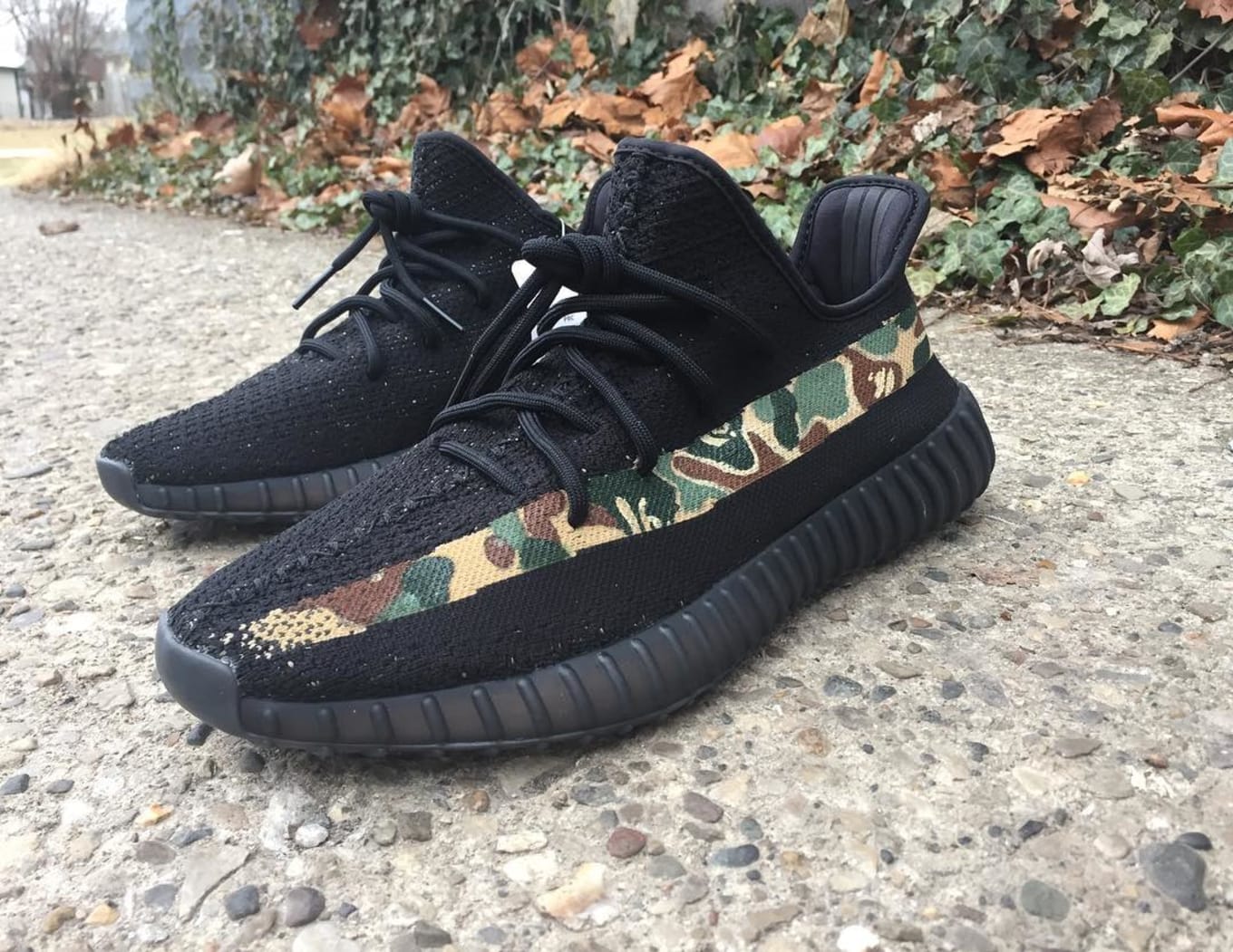 camo yeezy shoes