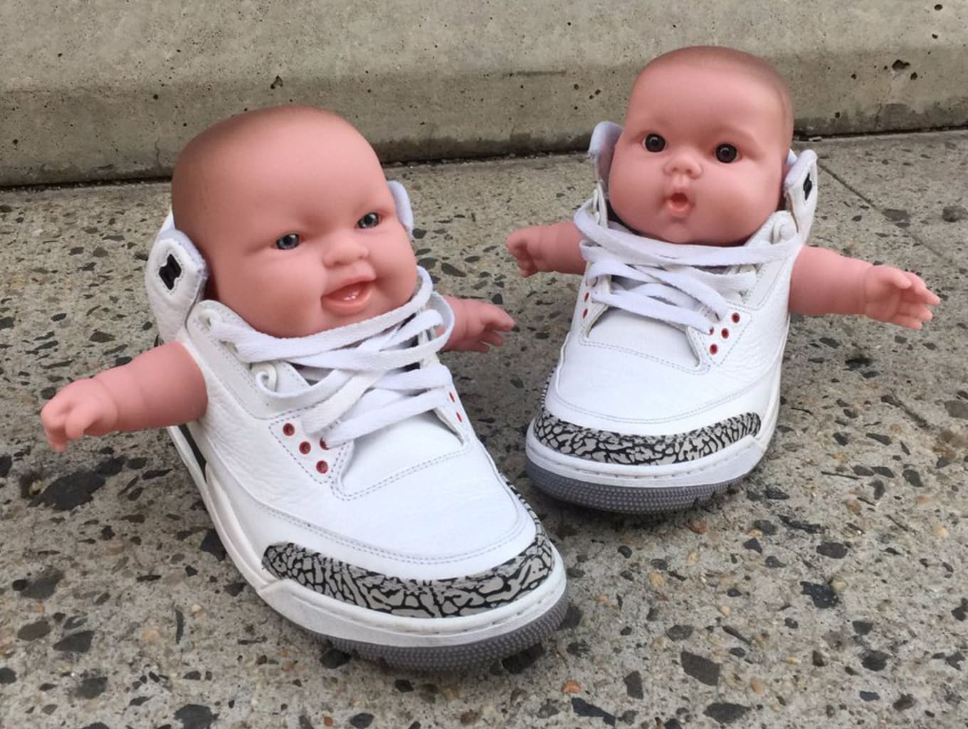 Custom Sneaker Jordans Baby Dolls 