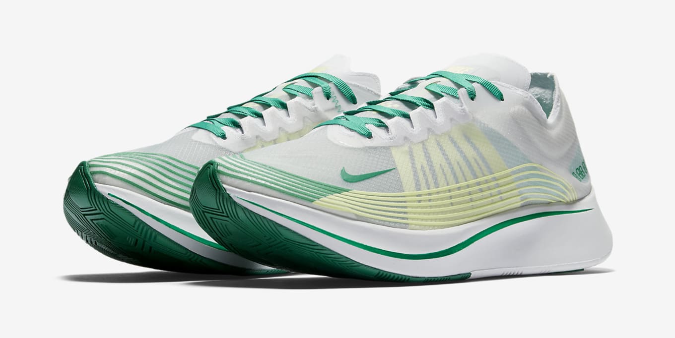 Nike zoom fly white lucid green Clearance