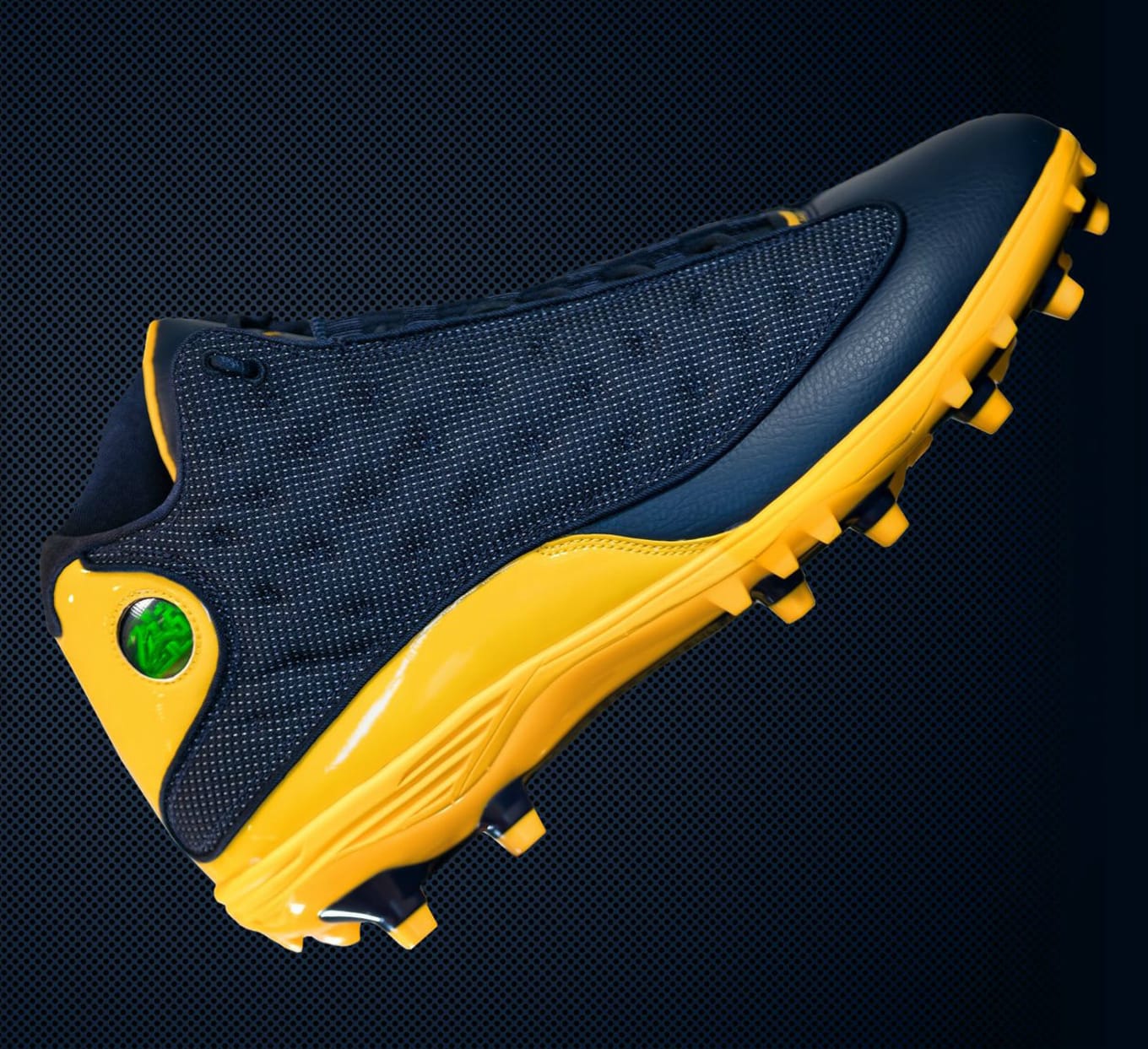 Michigan Air Jordan 13 Football Cleats Sole Collector