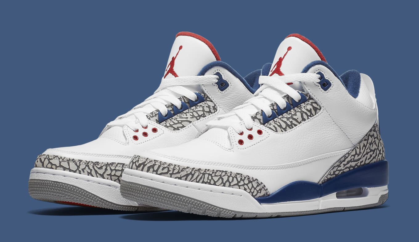 Jordan 3 true blue for sale outlet