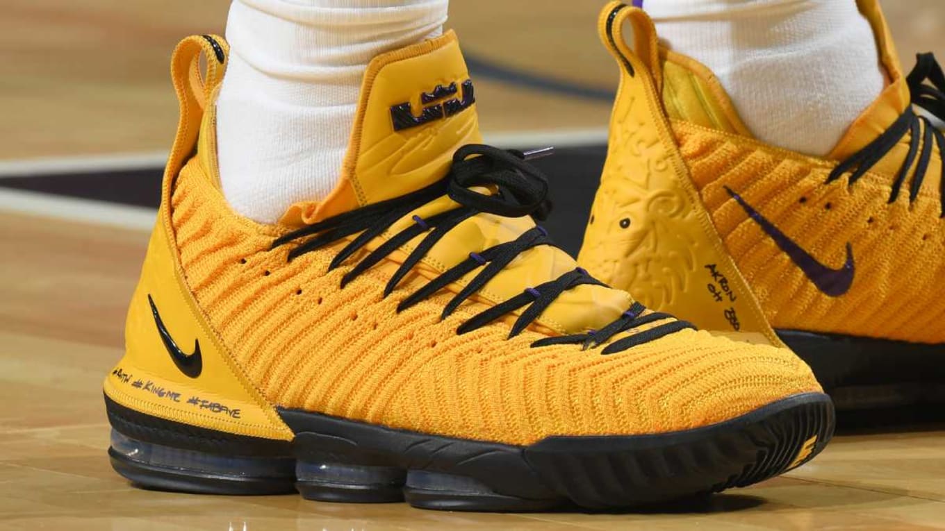 lebron 16 yellow and black