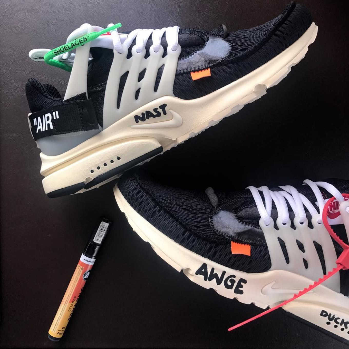 off white presto tie dye