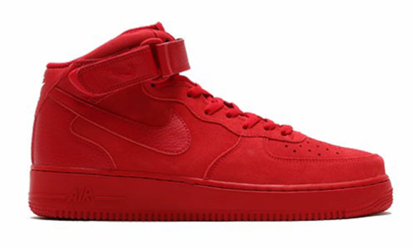 all red air force 1s