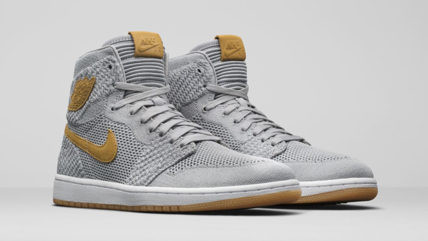 Air Jordan 1 Flyknit Wolf Grey Release 