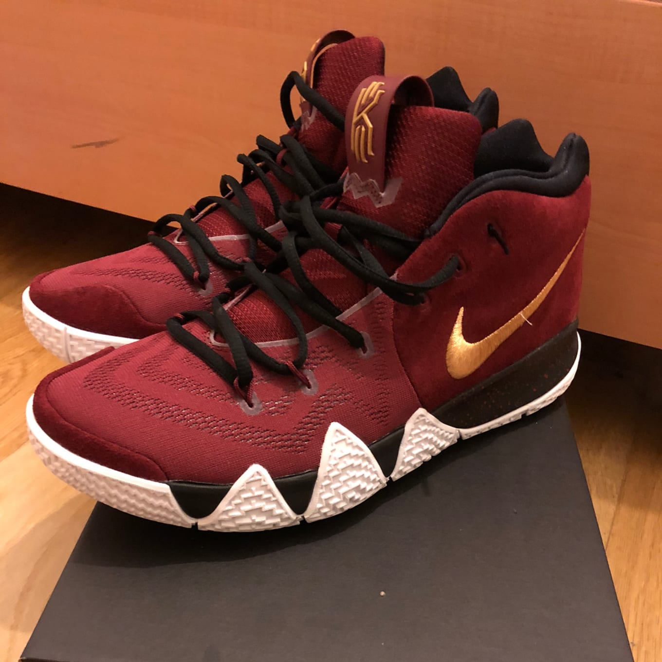 kyrie 4 burgundy