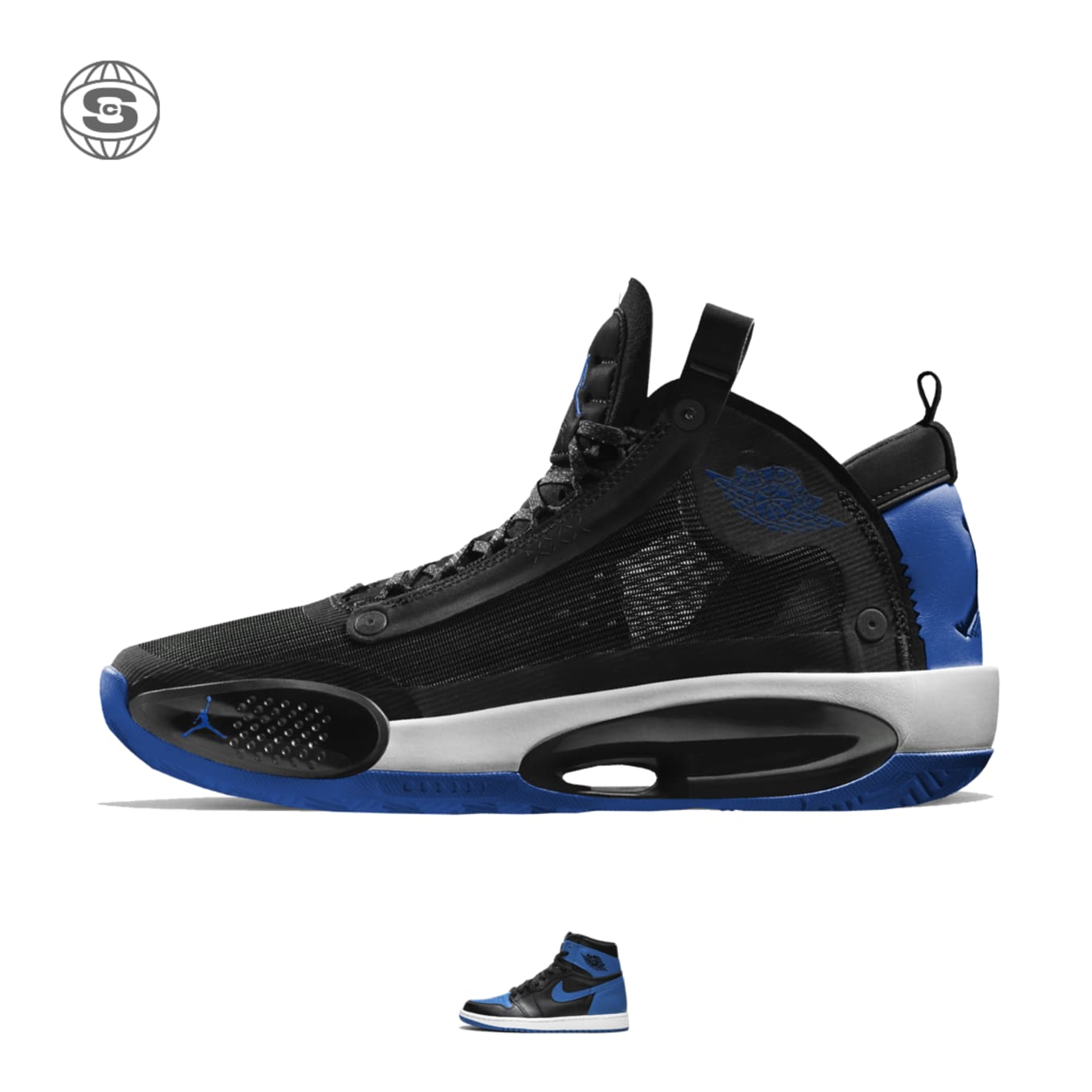 air jordan 34 retro blue cheap online