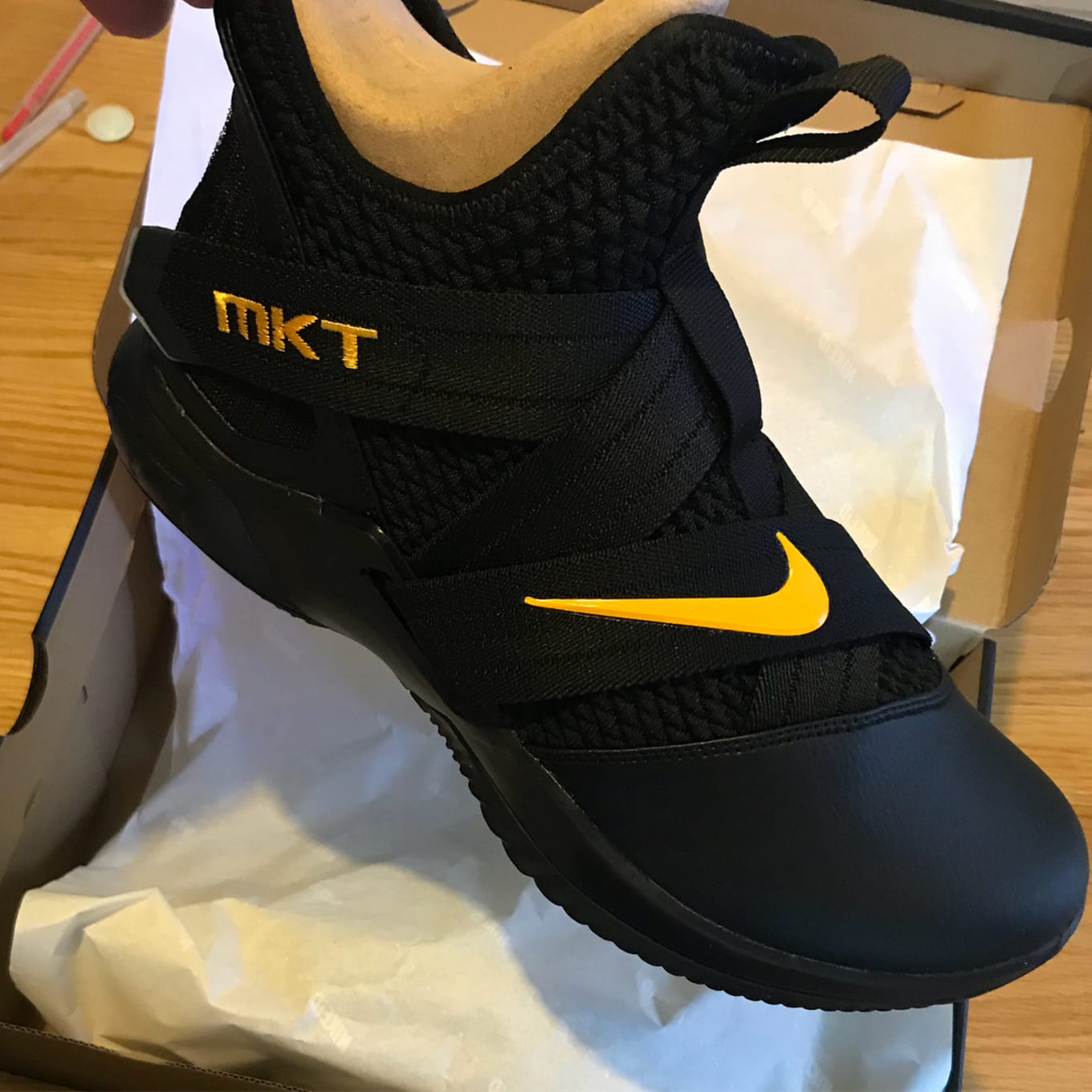 lebron soldier 12 black and gold cheap 