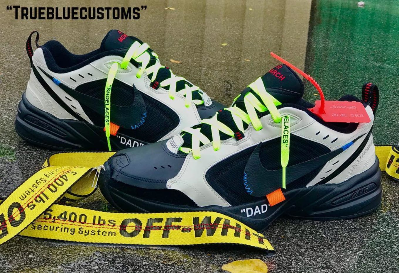 nike air monarch off white