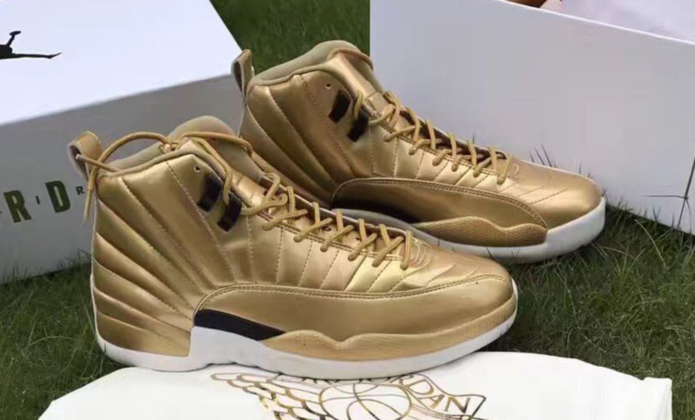 Gold Air Jordan 12 | Sole Collector