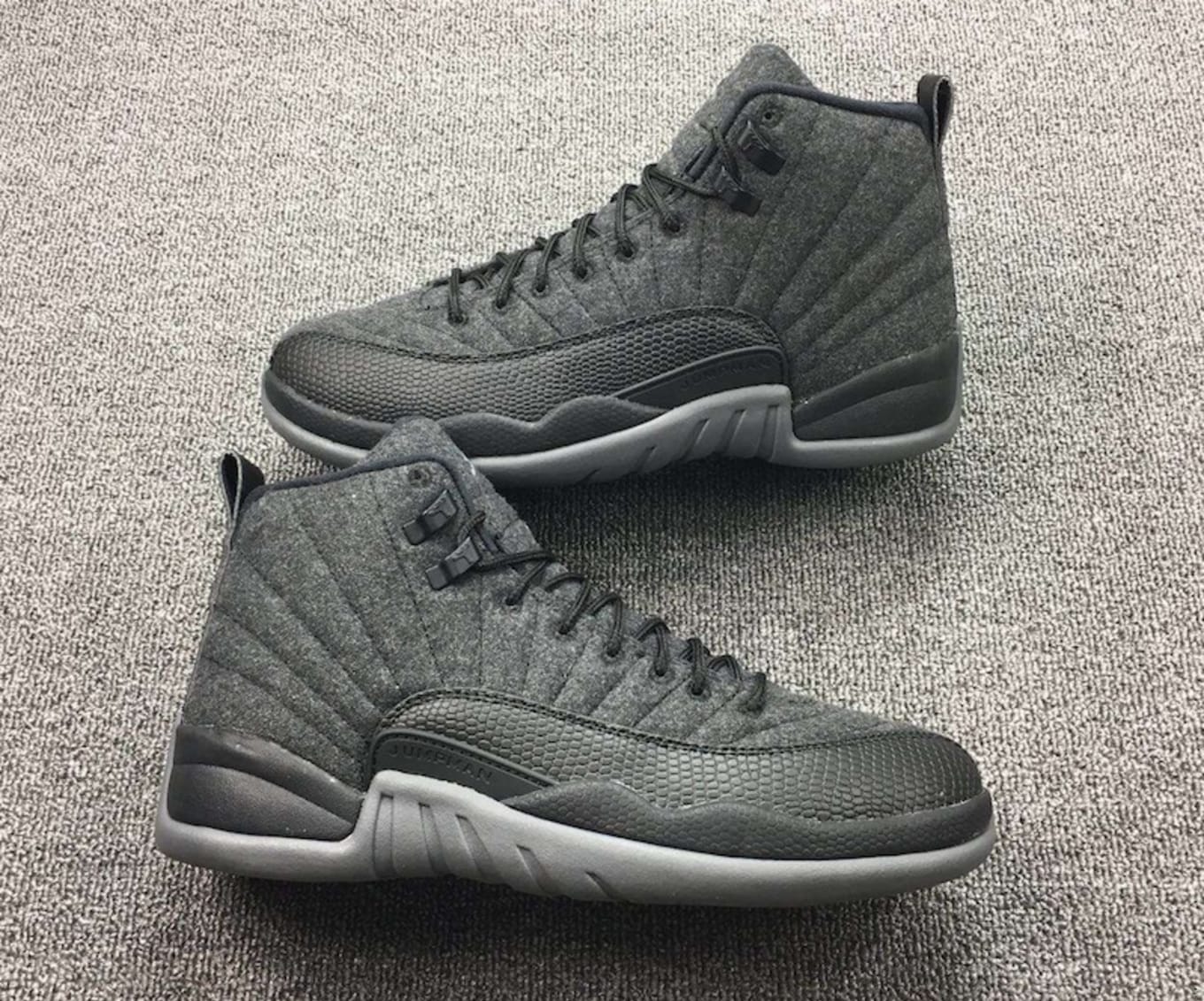 retro 12 wool grey