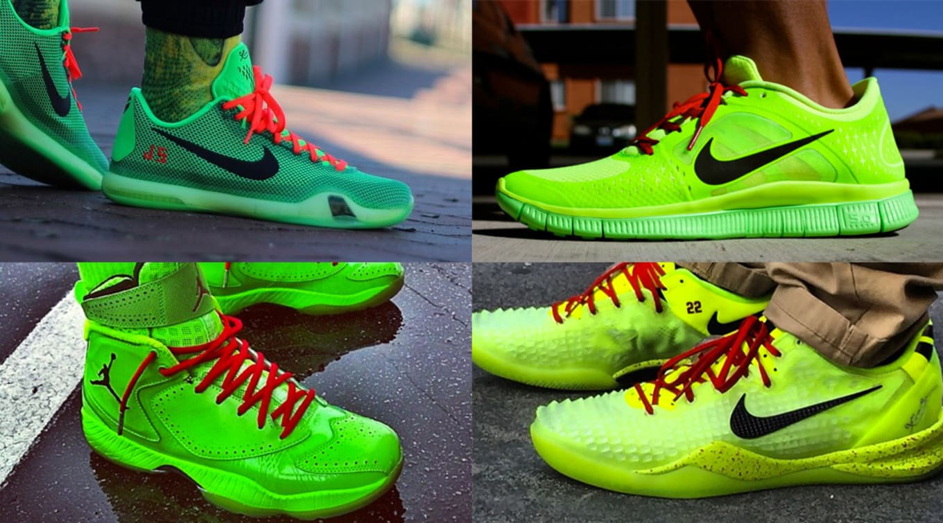 kobe grinch on feet