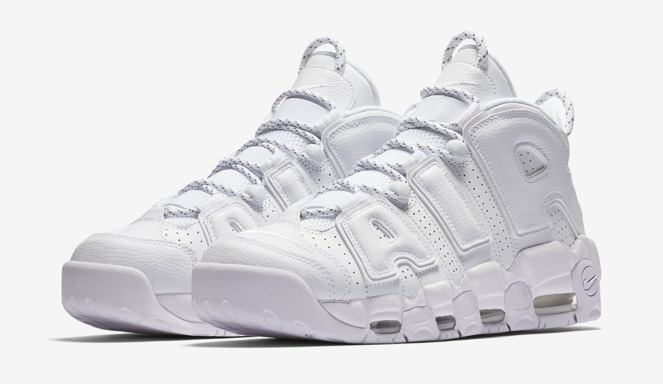 Triple White Nike Air More Uptempo 