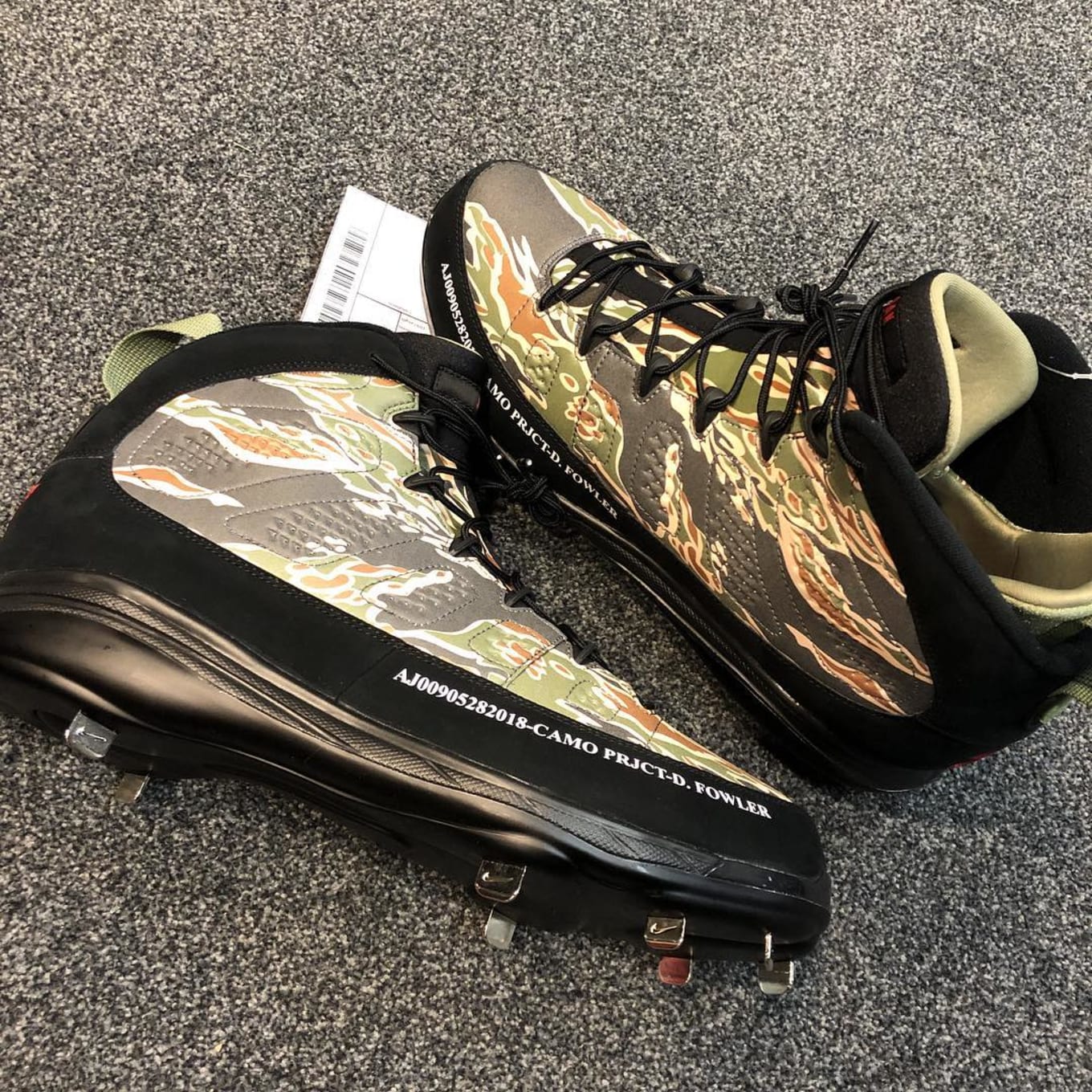 camouflage baseball cleats
