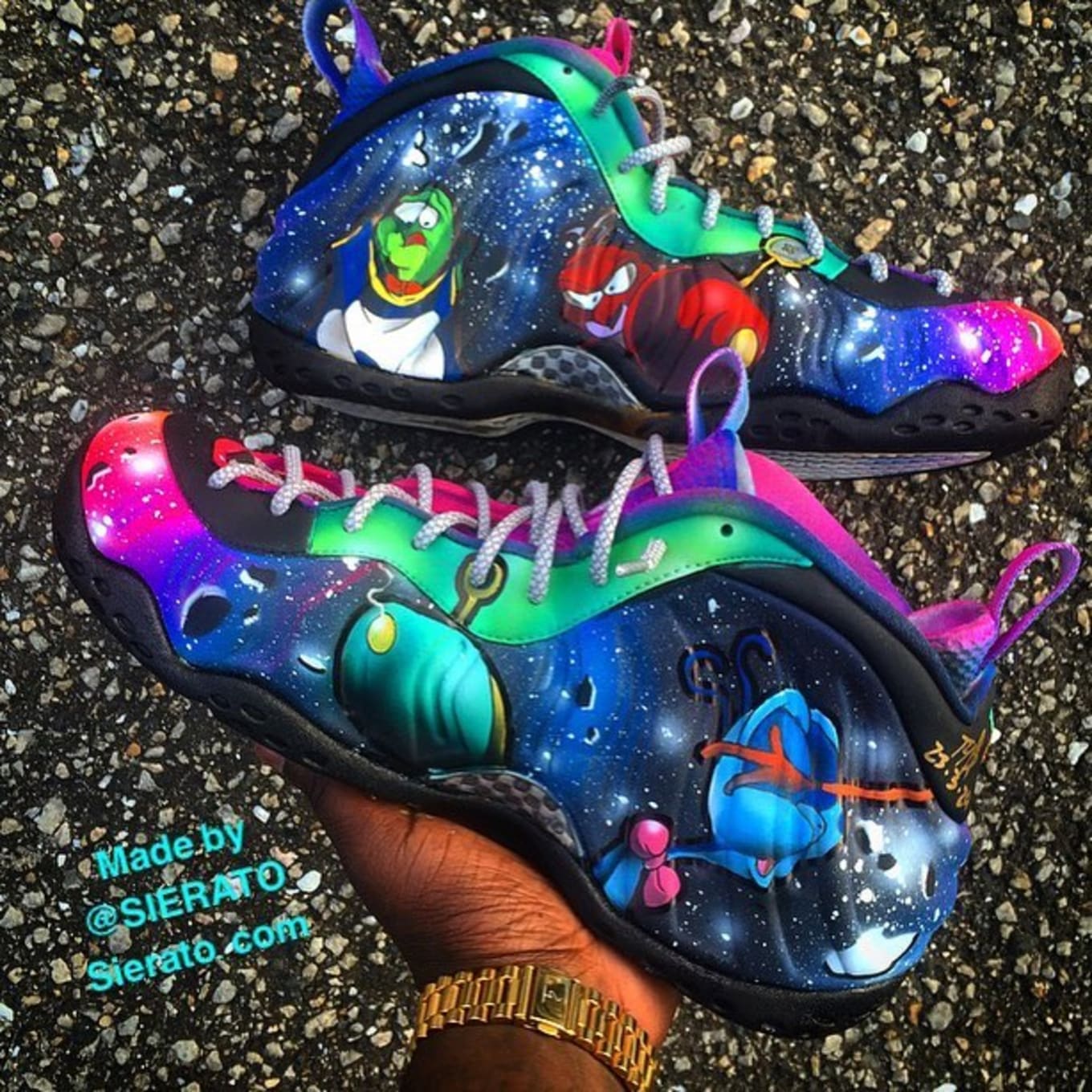 custom space jam jordans