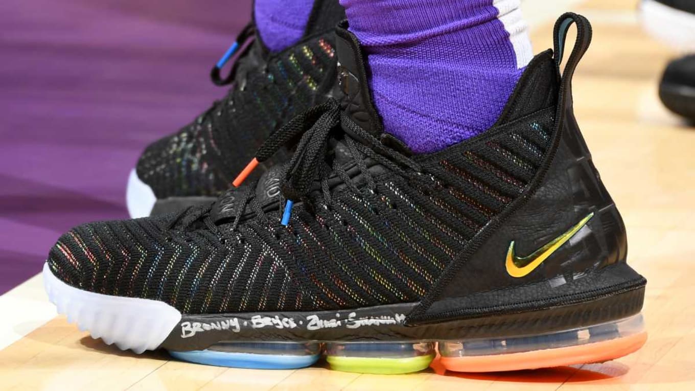 lebron 16 i promise on feet