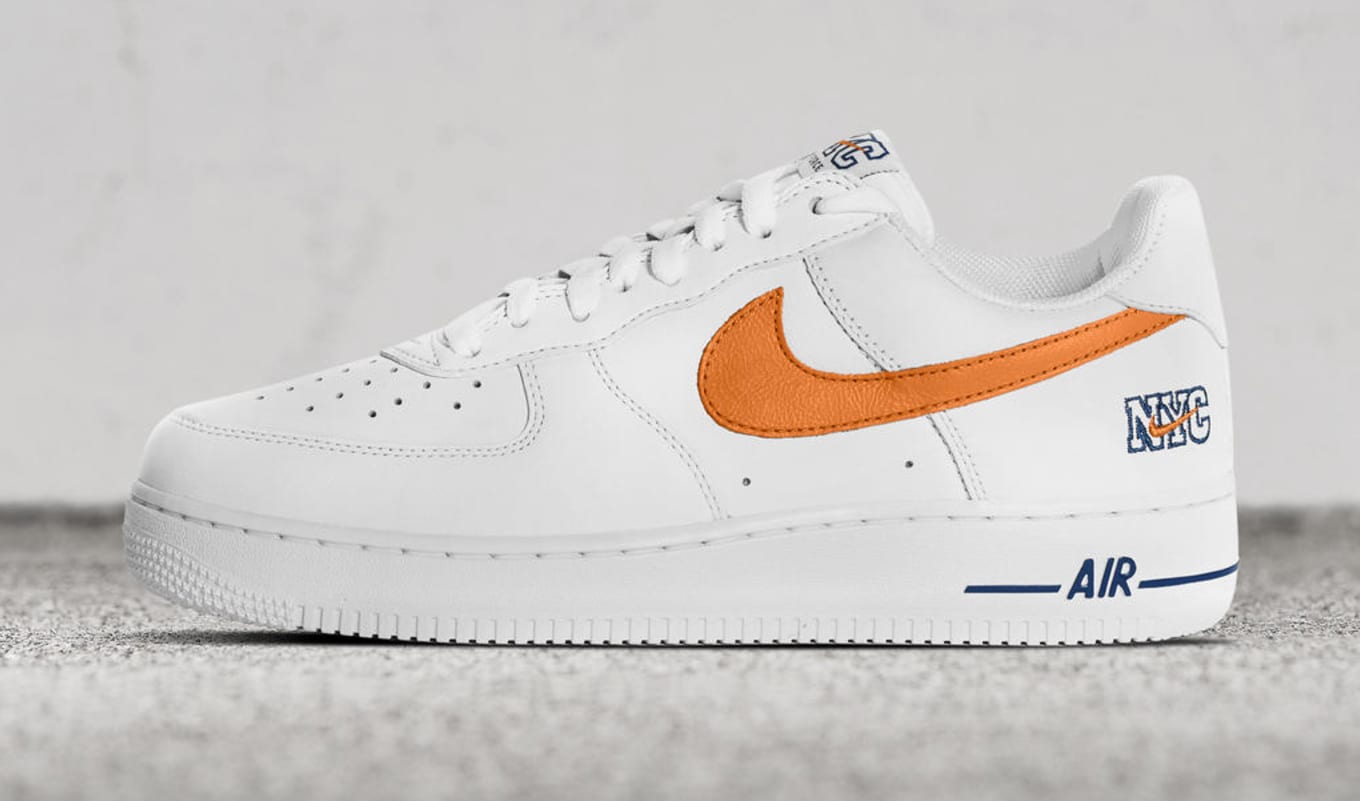 nike air force orange and blue