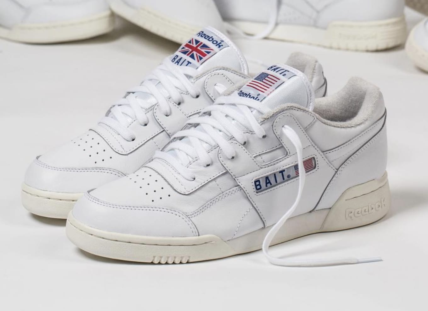 reebok classics off white workout plus vintage sneakers