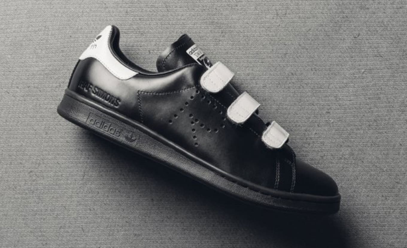 raf simons adidas black and white